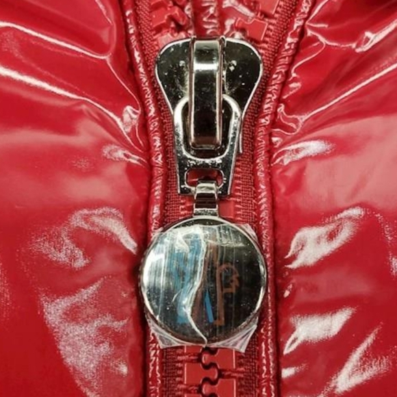 Moncler Red Maya Down Jacket - Picture 8 of 13